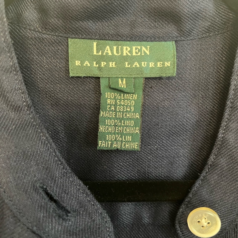 Lauren by Ralph Lauren Mandarin Collar Button Down - Picture 3 of 6